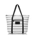 Pinstripe Zipper Tote